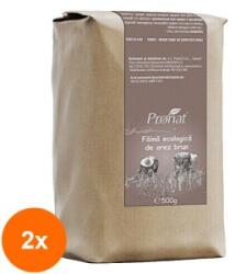Pronat Paper Pack Set 2 x Faina Bio de Orez Brun, Pronat, 500 g
