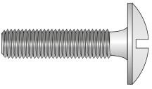 Rocast Bolt Filetat M6 Cap Slot Semirotund fara Saibe Piulite Otel Zincat-L 35 (VR.0163.03S)