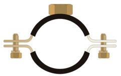 Rocast Colier Greu Piulita Dubla Protectie de Cauciuc M10+M12 Banda 25x2.5mm 59-64 2 (CCA24201S)
