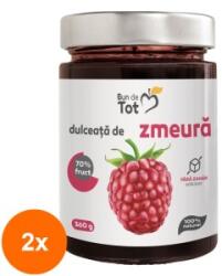 Bun de Tot Set 2 x Dulceata de Zmeura fara Zahar, 360 g, Bun de Tot