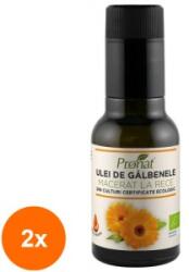 Pronat Glass Pack Set 2 x Ulei BIO de Galbenele Macerat la Rece, 100 ml, Pronat