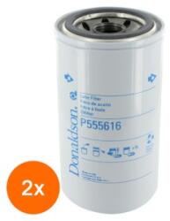 Donaldson Set 2 x Filtru Ulei P555616, Lungime 174 mm, Diametru Exterior 93 mm, Filet 1-12 un, Finetea 40 , Donaldson (RAJ-2XP555616)