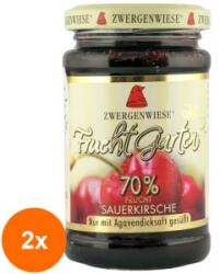 ZWERGENWIESE Set 2 x Gem BIO de Visine, Indulcit cu Sirop de Agave, 225 g, Zwergenwiese