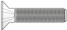 Rocast Surub Cap Inecat Locas Cruciform 965 Otel Gr. 4.8 Zincat-M8 X 25 (09654825S)