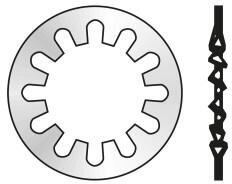 Rocast Saiba Elastica Dinti Interioari Forma I 6797 Otel Zincat-53 (6797I53S)