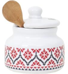 Z-tools Bol si Lingurita pentru Miere, Model Romania, Inaltime 12 cm, 300 ml (ZLN-EXT10783) Castron