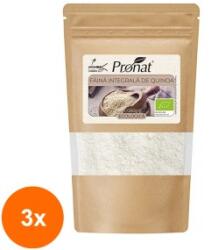 Pronat Zipp Pack Set 3 x Faina Bio Integrala de Quinoa, Pronat, 250 g