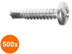 Rocast Set 500 x Surub Autoforant Cap Bombat Forma N 7504 Otel Vopsit-4.2x19 R 5010 (COR-500x7504N42197S)