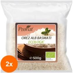 Pronat Foil Pack Set 2 x Orez Basmati Alb Bio, 500 g