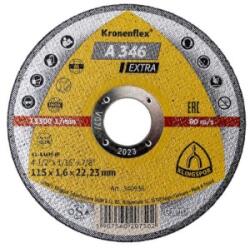 Klingspor Disc Debitare A 346 Extra, Inox si Metal, 115 x 1.6 x 22.23 mm (ZLN-EXT340936) Disc de taiere