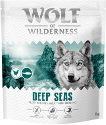 Wolf of Wilderness 1kg Wolf of Wilderness Adult "Deep Seas" - Hering: gabonamentes száraz kutyatáp