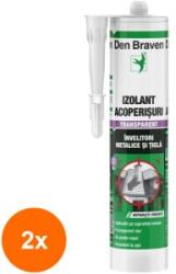 Den Braven Set 2 x Izolant pentru acoperisuri, Elast-O Rubber, 300 ml, Den Braven (LIZ-2xZLN-D210473)