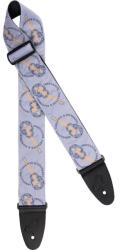 Ortega Nylon Guitar-Strap - Charcoal Skull
