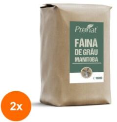 Pronat Paper Pack Set 2 x Faina de Grau Manitoba, 1 kg, Pronat