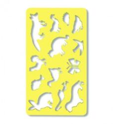 KOH-I-NOOR Sablon Mic cu 13 Animale, 2 x 120 x 210 mm (KH-K749 056)
