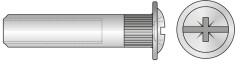 Rocast Piulita Conector Cap Bombat Saiba Otel Zincat-M4x25 (PCS.425S)