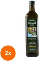 Epikouros Set 2 x Ulei de Masline Extravirgin Epikouros, Bio, 750 ml