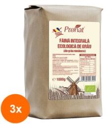 Pronat Paper Pack Set 3 x Faina Bio Integrala de Grau, Pronat, 1 kg