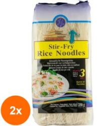 H and S Asia Set 2 x Taitei Subtiri din Orez pentru Wok, 250 g