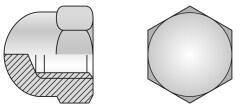 Schaefer-Peters Piulita Infundata Inalta DIN 1587 Inox A2-M24 (1587224S)