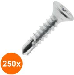 Rocast Set 250 x Surub Autoforant Cap Inecat Forma P 7504 Otel Zincat-5.5x22 (COR-250x7504P5522S)