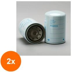 Donaldson Set 2 x Filtru Ulei P550934, Lungime 136 mm, Diam. Ext. 93 mm, Filet M20 x 1.5, Finetea 40 , Donaldson (RAJ-2xP550934)
