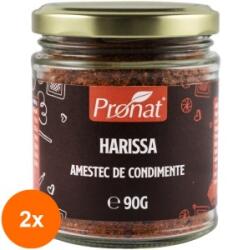 Pronat Glass Pack Set 2 x Harissa, Amestec de Condimente, 90 g