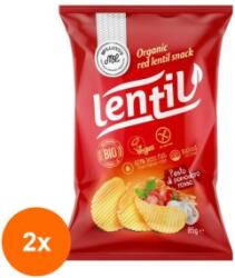 McLLOYD'S Set 2 x Chipsuri Eco Coapte din Linte Rosie cu Pesto din Rosii, McLloyd's, 85 g