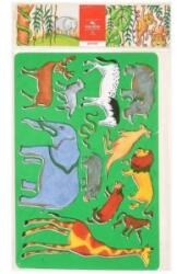 KOH-I-NOOR Sablon Mare cu 12 Animale Safari (KH-K982 001)