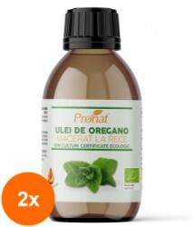 Pronat Glass Pack Set 2 x Ulei BIO de Oregano Macerat la Rece, 100 ml, Pronat