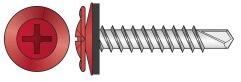 Rocast Surub Autoforant Cap Special Plat+saiba Cauciucata Epdm-4.2 X 16 Ral 8017 (X0213S42164S)