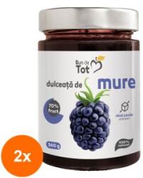 Bun de Tot Set 2 x Dulceata de Mure fara Zahar, 360 g, Bun de Tot