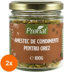 Pronat Glass Pack Set 2 x Amestec de Condimente pentru Orez, 100 g