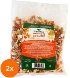 SanoVita Set 2 x Amestec de Legume fara Sare, Sanovita, 125 g