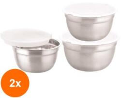 Grunberg Set 2 x 3 Boluri Inox cu Capace din Plastic, Grunberg (GUJ-2xIGR2436) Castron