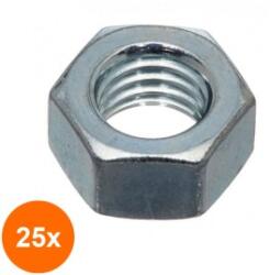 Rocast Set 25 x Piulita Hexagonala din 934 Otel gr. 10-M16 0934916S (COR-25X0934916S)