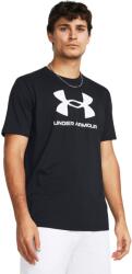 Under Armour Under Armour, Logómintás pamuttartalmú sportpóló, Fehér, Fekete, 2XL (1382911-001-XXL)