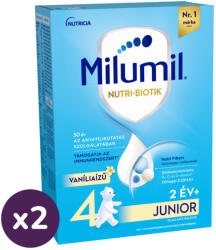 Milumil Junior 4 vanília ízű gyerekital 24 hó+ (2x500 g)