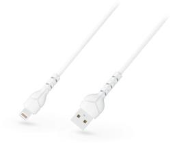 DEVIA Kintone Cable V2 Series USB - Lightning adat- és töltőkábel fehér 1m, 5V/2.1A, ECO csomagolás (ST348594) (ST348594) (MEN-R1-79428)