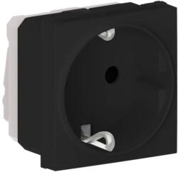 Himel Priza schuko 2M 16A Flexo Himel negru mat (HWDFSSB)