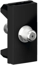 Himel Priza TV de capat tata 1M Flexo Himel negru mat (HWDFLSTVB)