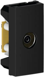 Himel Priza TV de capat mama 1M Flexo Himel negru mat (HWDFTVB)