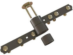 Tokoz Keresztzár, Tokoz UZ 220+, sötétbarna, kétszárnyú kapukhoz, univerzális, páncélozott (TC252083)