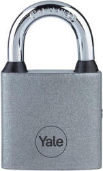 Yale Lakat, Yale Y111S/60/132/1, 63 mm, ezüst, edzett kengyel, tartós, alap biztonsági szint, 3 db kulccsal (TC252355)
