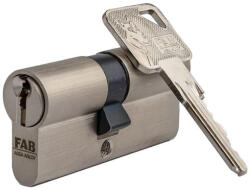 FAB Cilinderbetét, FAB Home 3.00*** / BDNs, 40/45 mm (összesen 85 mm), szatén nikkel, 5 rudas zárrendszer (TC252504)