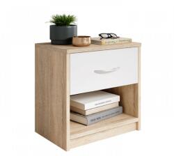 Ateir PEPE éjjeliszekrény sonoma-fehér színben