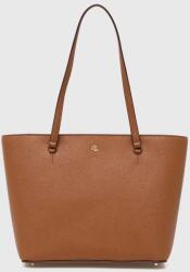 Lauren Ralph Lauren bőr táska - barna Univerzális méret - answear - 77 990 Ft