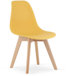  Mustársárga KITO szék bükkfa lábakkal