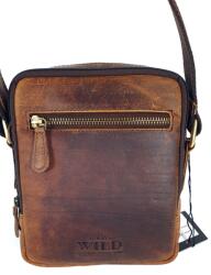 WILD kis vörösesbarna két részes férfi válltáska F0022 - taskaweb