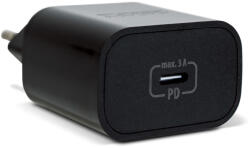 Delight Adapter - Type-C - gyorstöltő, PD20W - fekete (55040BK) (55040BK)